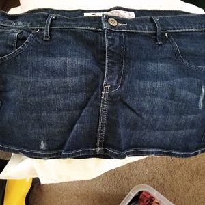 Hollister Blue jean skirt